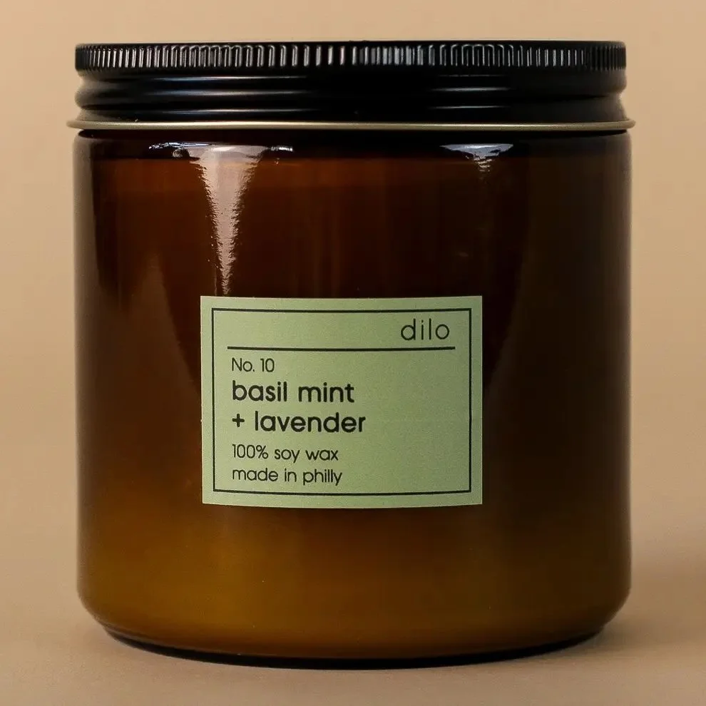 dilo. No. 10 - Basil Mint + Lavender Candle