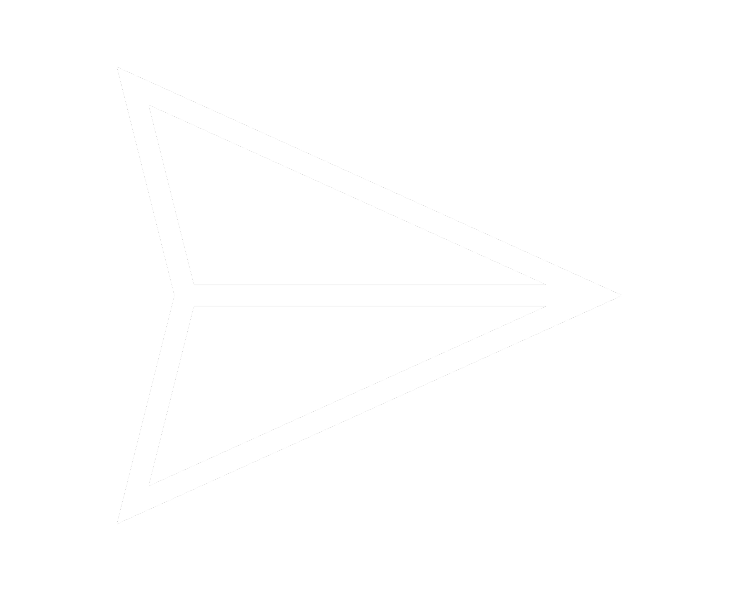 A white outline of an arrow pointing to the right against a black background.