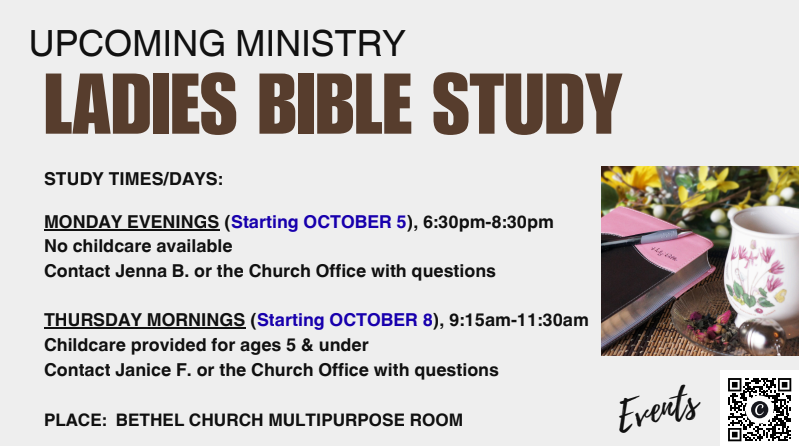Ladies Bible Study