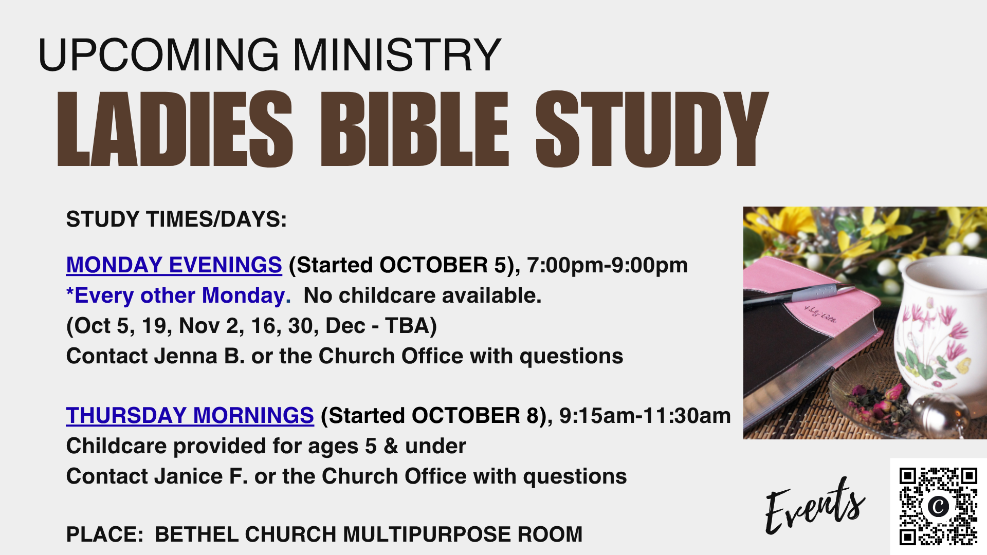 Ladies Bible Study 
