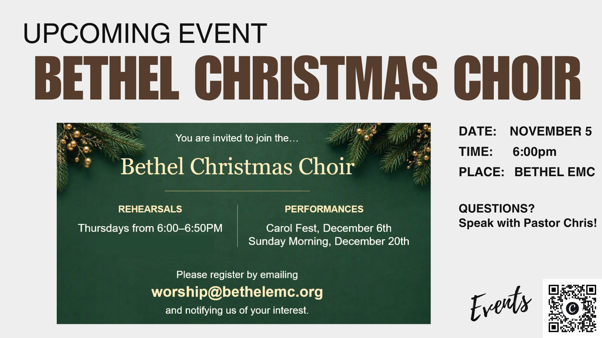 Bethel Christmas Choir