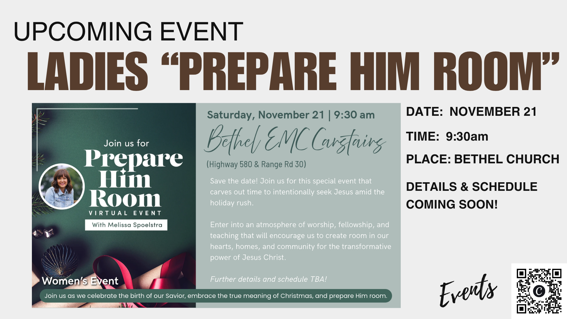 Ladies "Prepare Him Room"