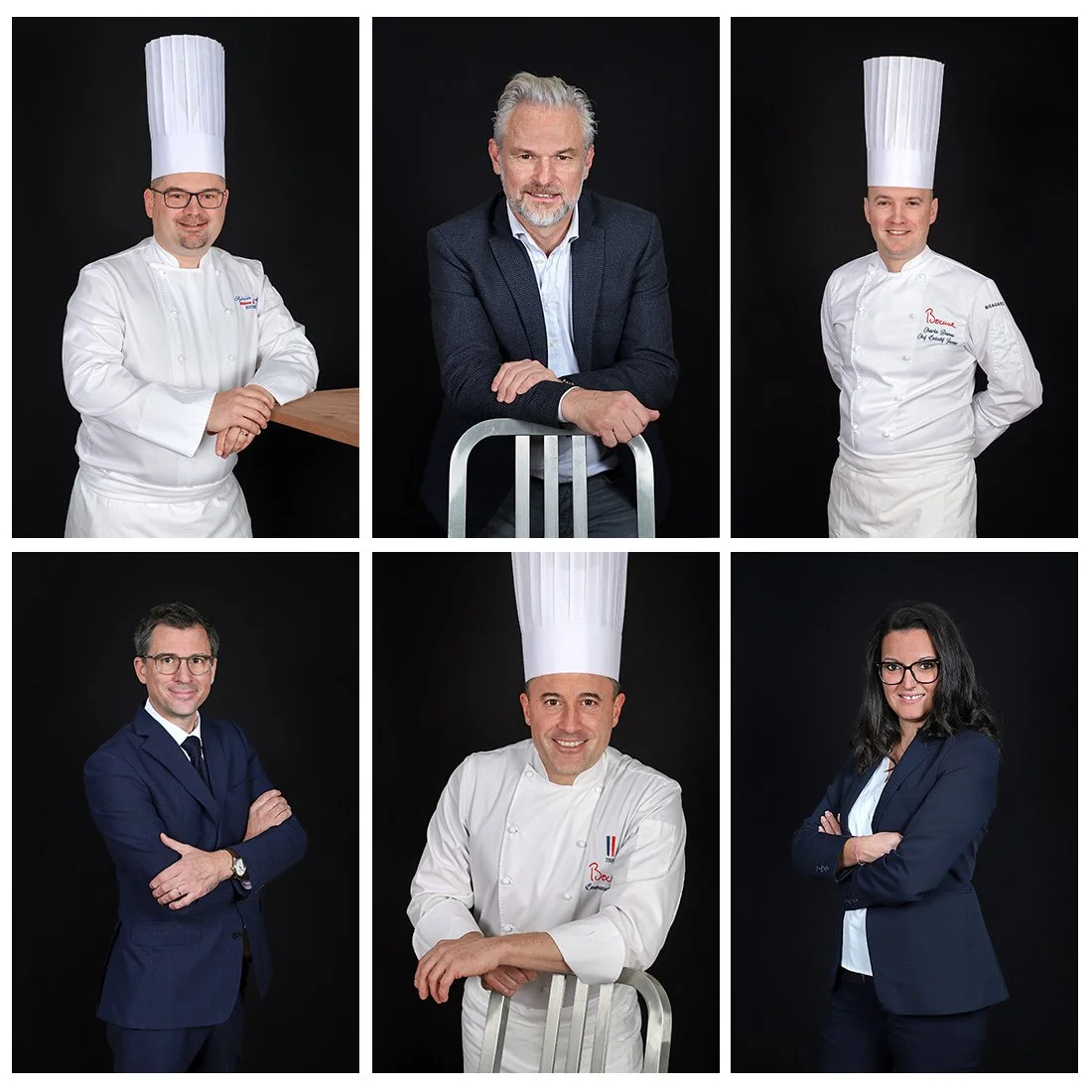 Portraits en studio mobile de chefs, maîtres d’hôtel et managers de restaurant à Lyon 9