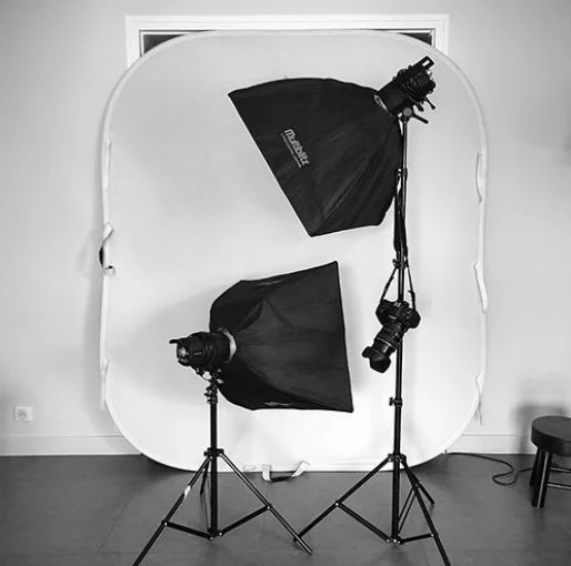 Studio mobile de Céline Vautey pour portrait en entreprise