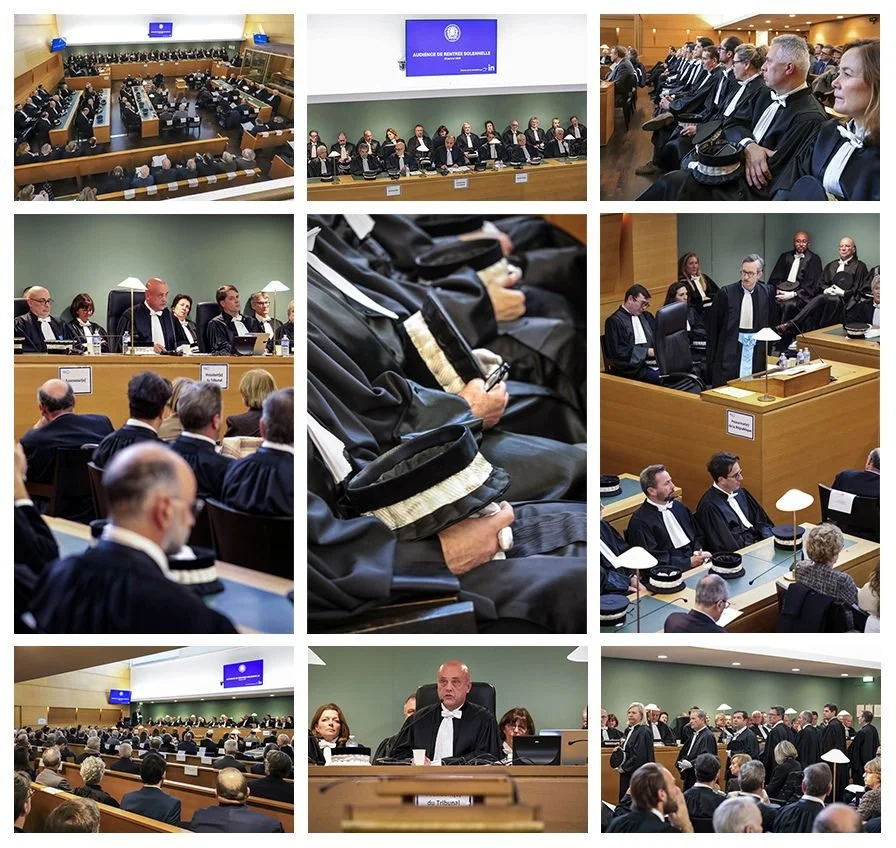Reportage photographique de la rentrée solennelle des juges du Tribunal de commerce de Lyon, entre discours, cérémonie et échanges professionnels