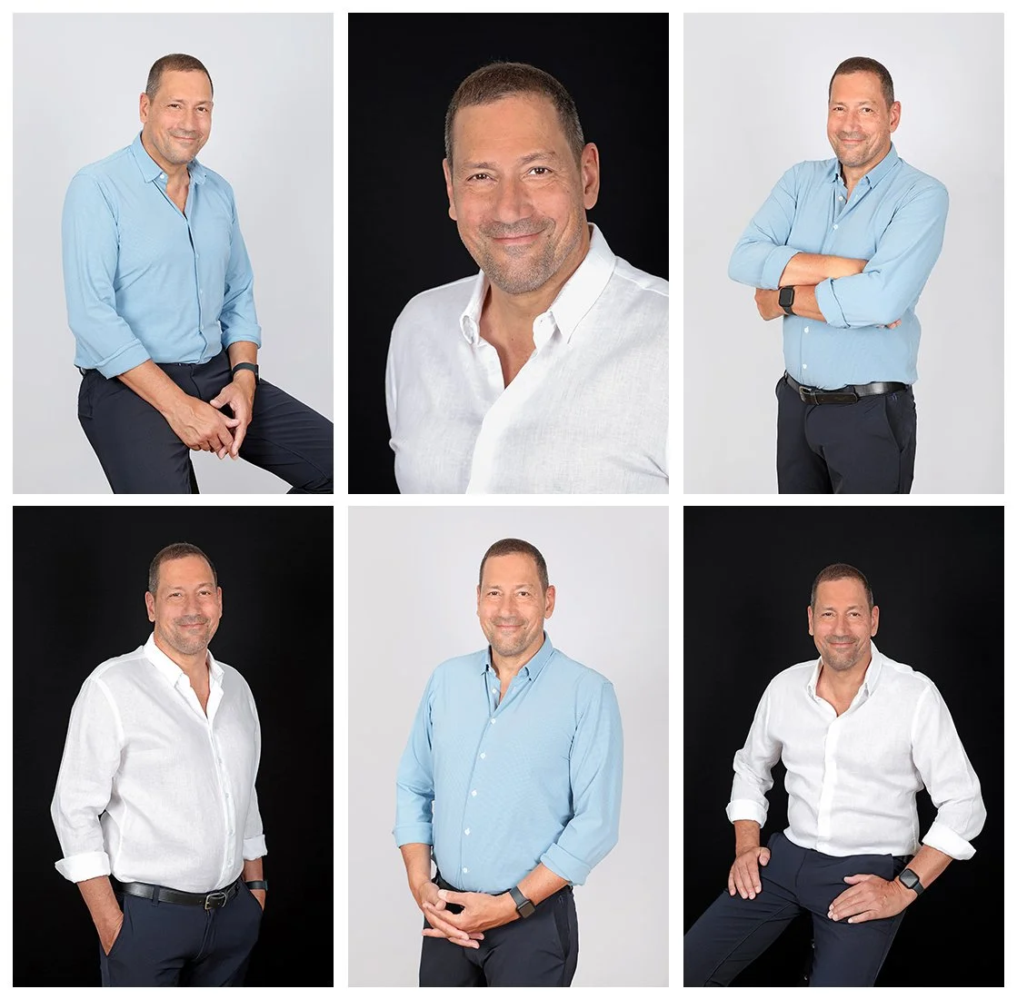Portraits professionnels en studio mobile d’un gestionnaire de patrimoine indépendant