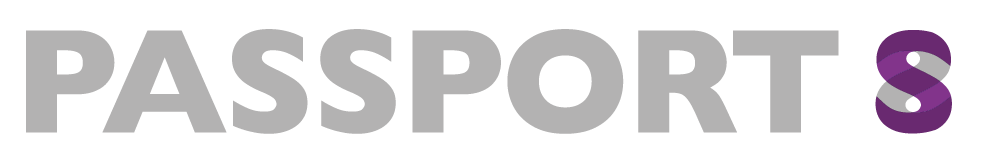 Logo Passport 8, Brindas