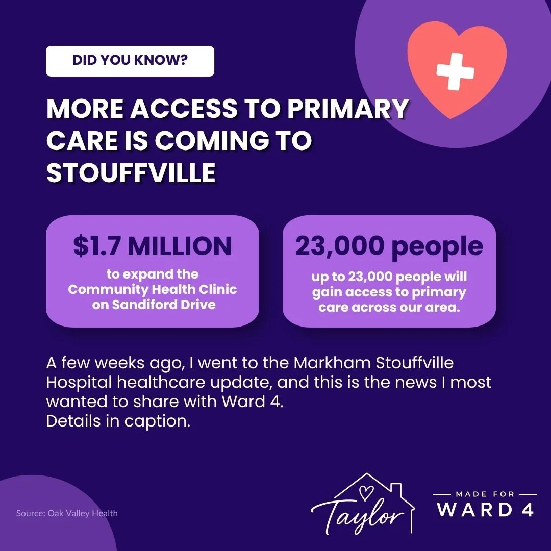 A new $8.4 million provincial investment will expand access to primary care for up to 23,000 people across our area, including $1.7 million to expand the Community Health Clinic on Sandiford Drive.

The expansion will bring more:

👩&zwj;⚕️ Family do