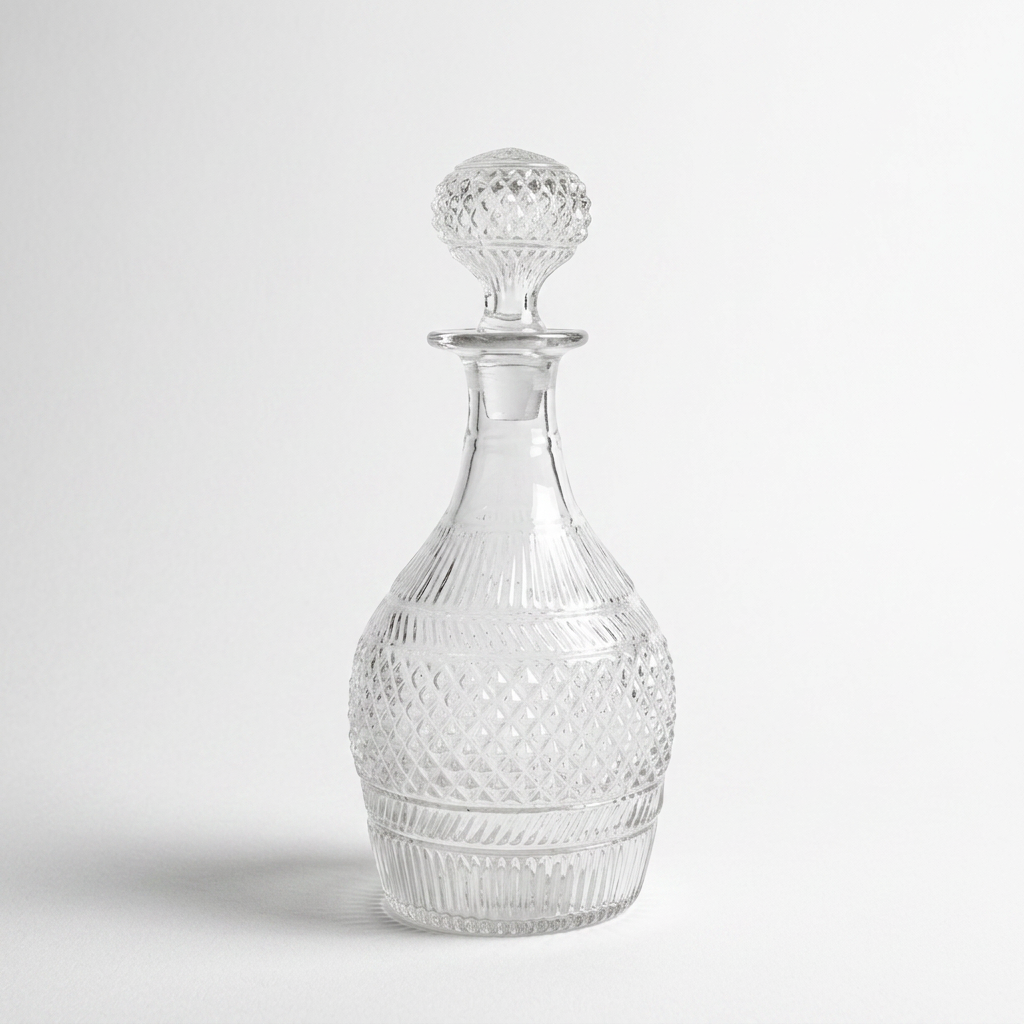 Sandwich 3-mold Blown Decanter