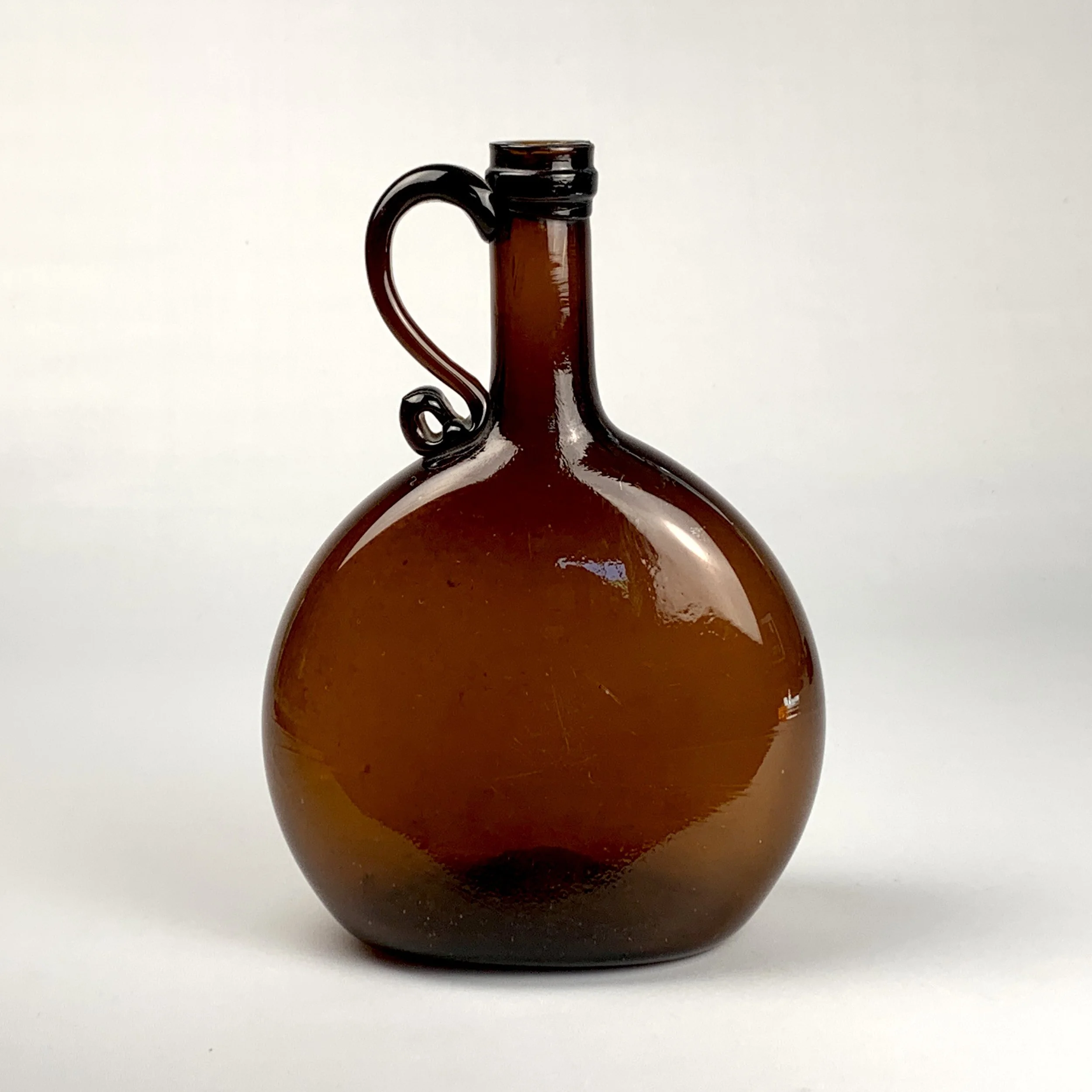 Amber Whiskey Flask