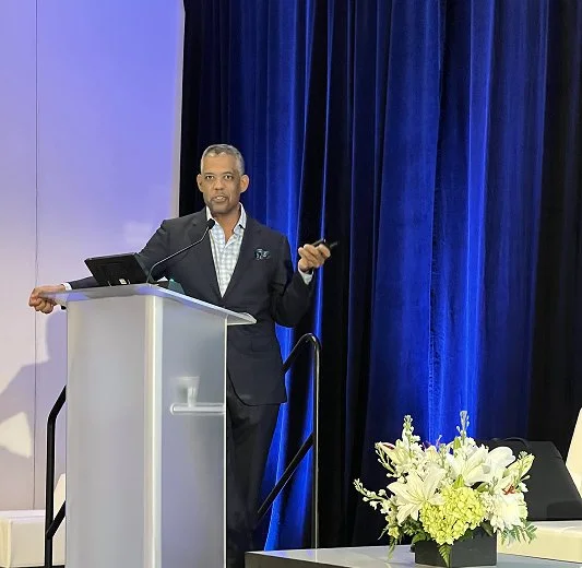 Steven Williams, Past President ASPS, at CSPS Podium