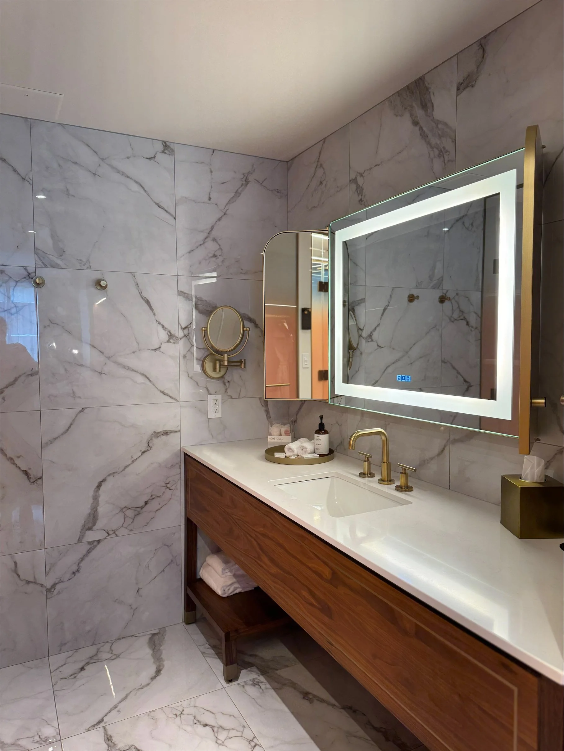 Clean architectural photography highlighting the hotel’s modern finishes and thoughtful design.
