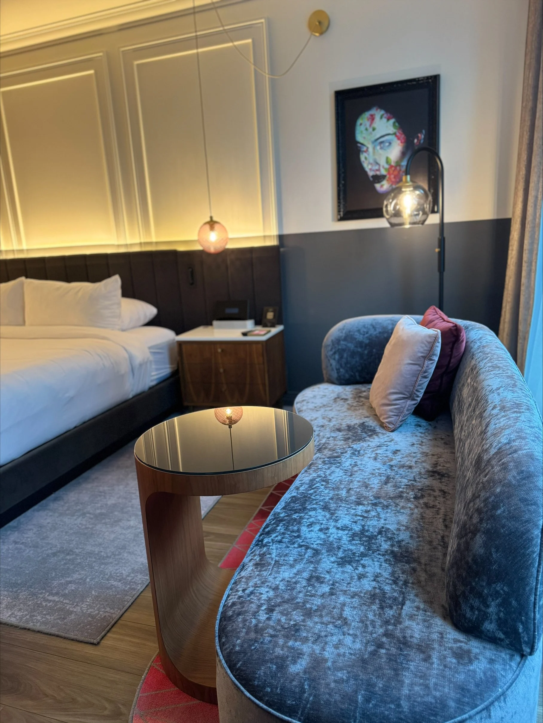 Lifestyle-focused interior photography capturing the ambiance and character of the hotel.