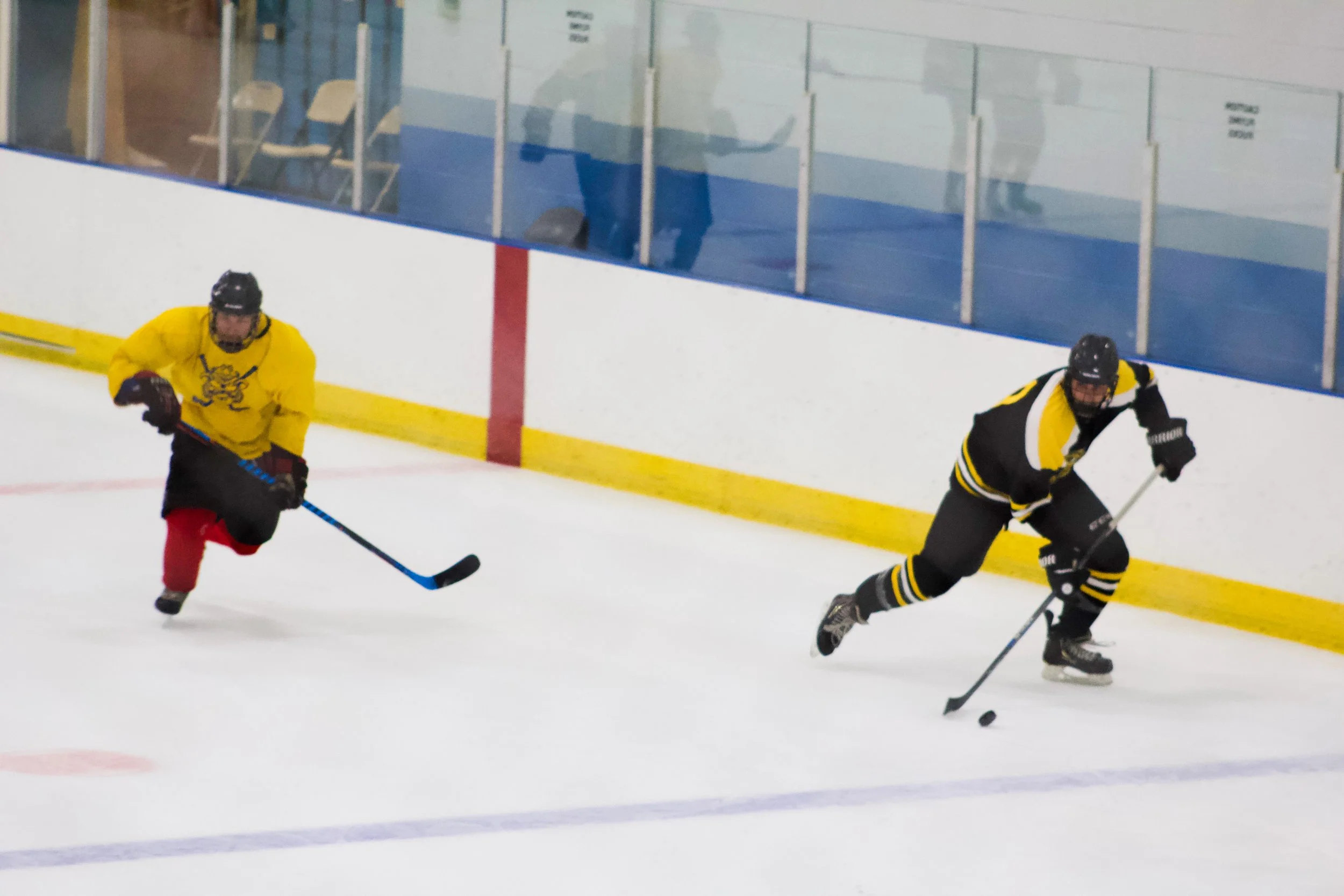 My brothers hockey game
