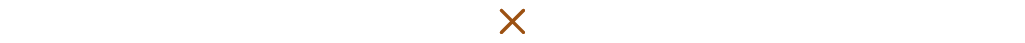 Graphic design element depicting small "x" shape