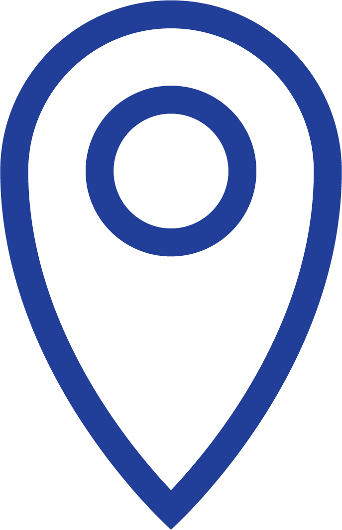 Icono de marcador de ubicación geográfica.