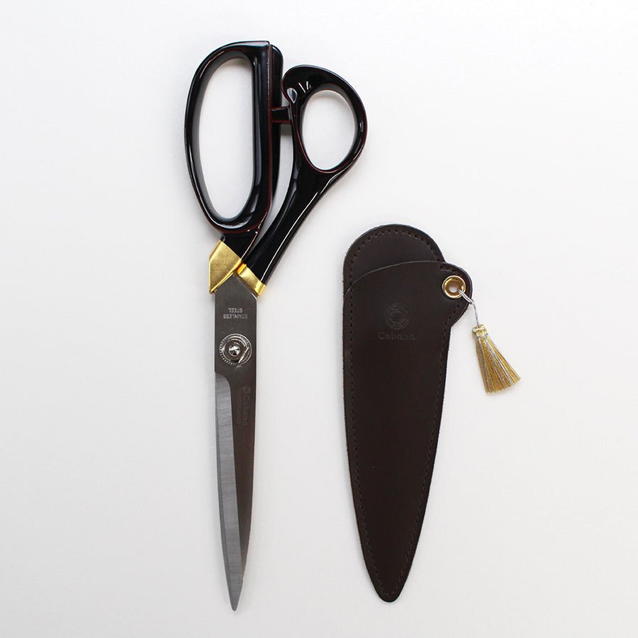 Cohana 9” SEWING SHEARS W LACQUERED HANDLES & GOLD LEAF