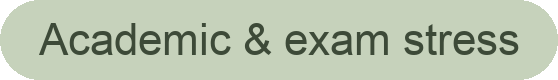 Text saying 'Academic & exam stress' on a light green background.