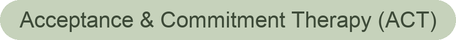 Text reading 'Acceptance & Commitment Therapy (ACT)' on a light green background.
