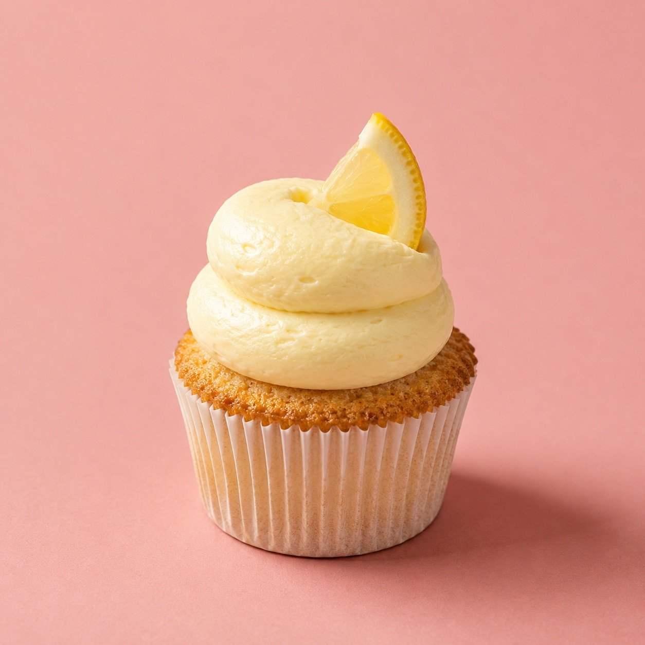 Sitron og vanilje Cupcake