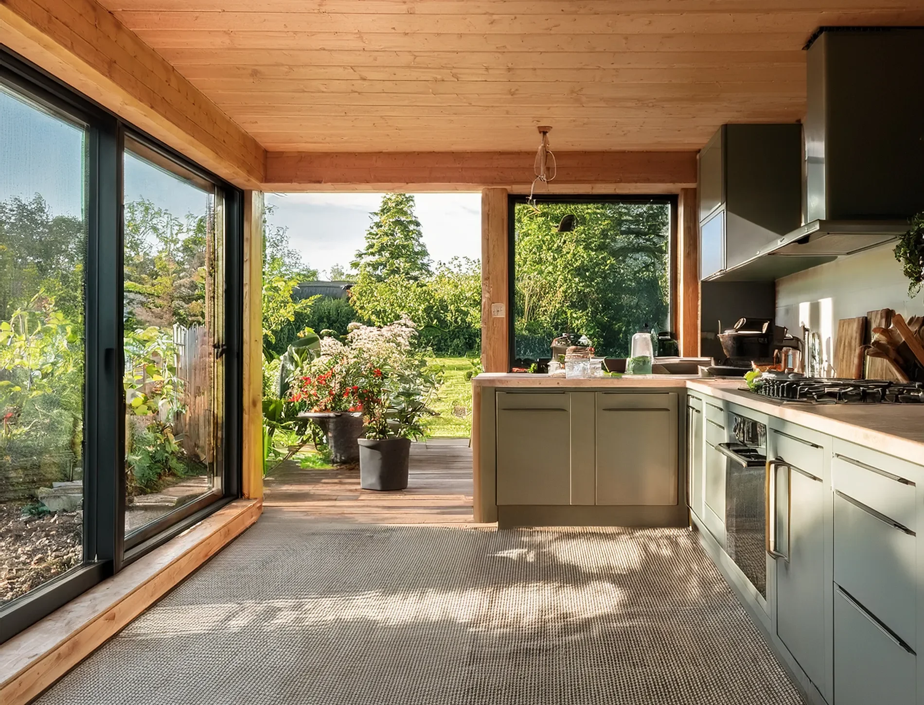 Kitchen design within an affordable ADU unit by MY DWELL.
