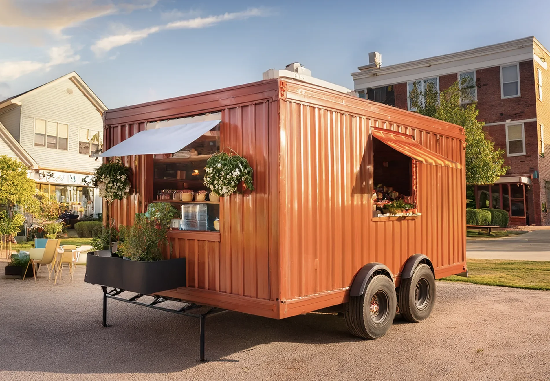 Design of a small retail business on wheels that is very affordable.