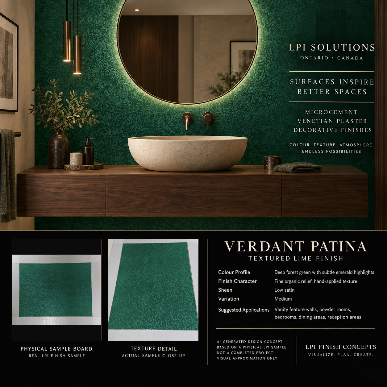 Jade Mist AI-generated vanity design concept - not a completed project.