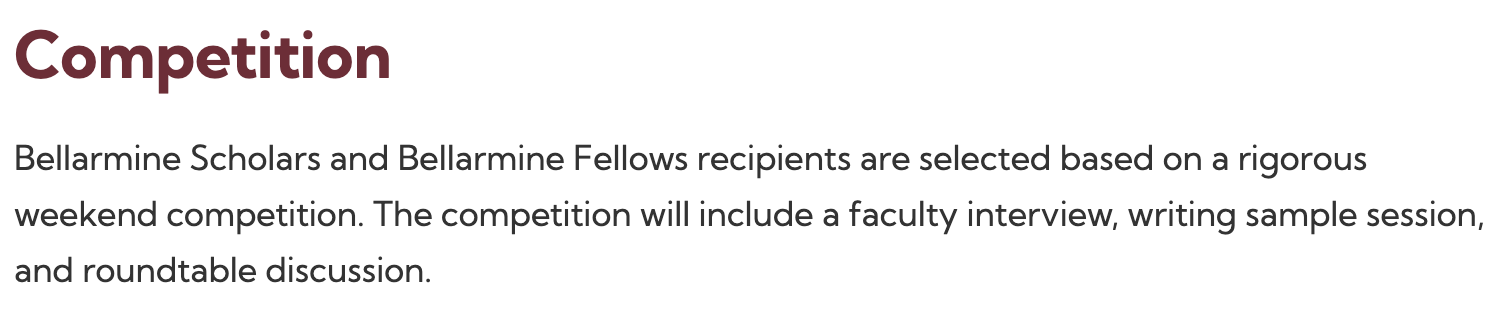 Bellarmine University Scholarships