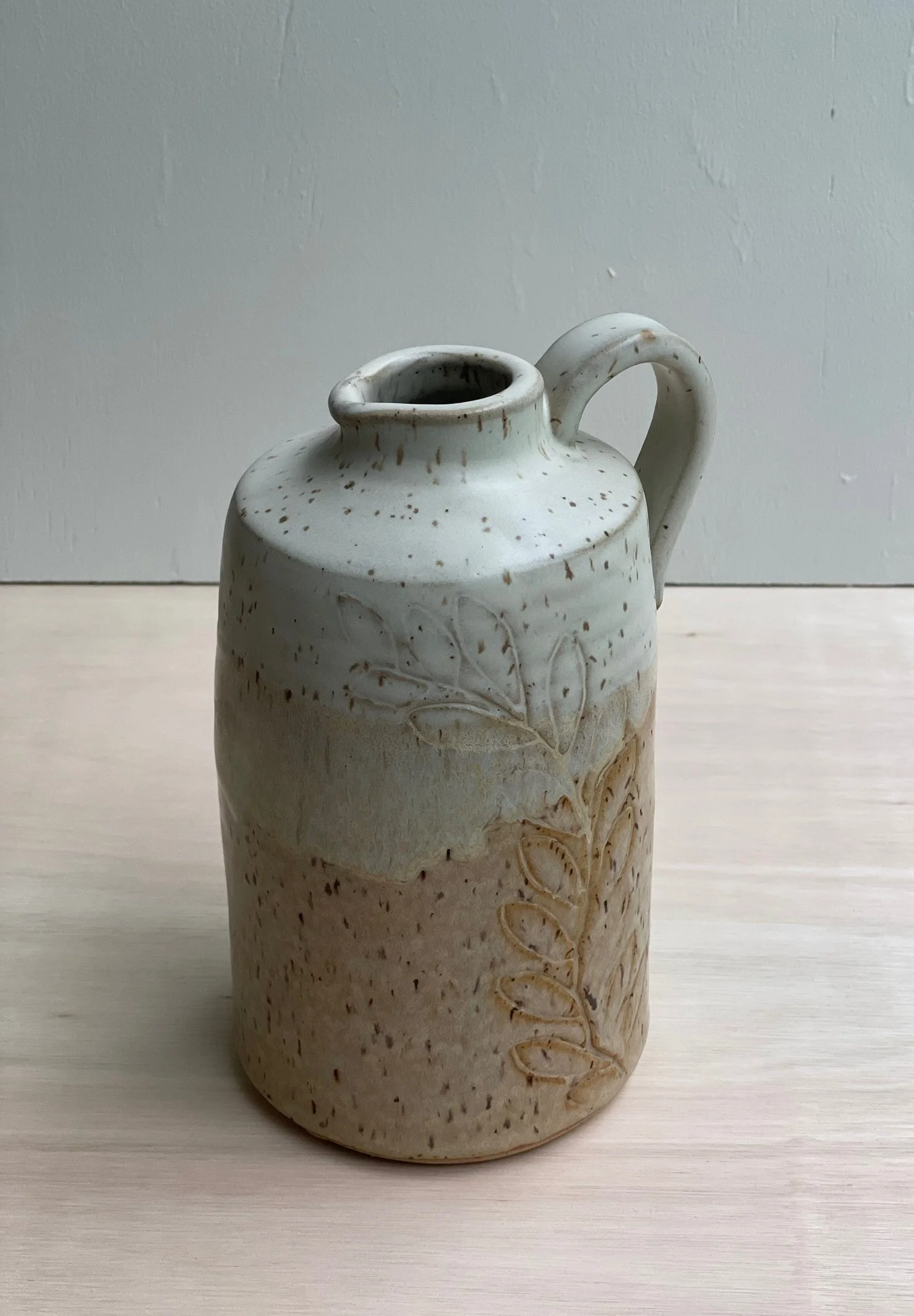 Flower jug w handle and spout