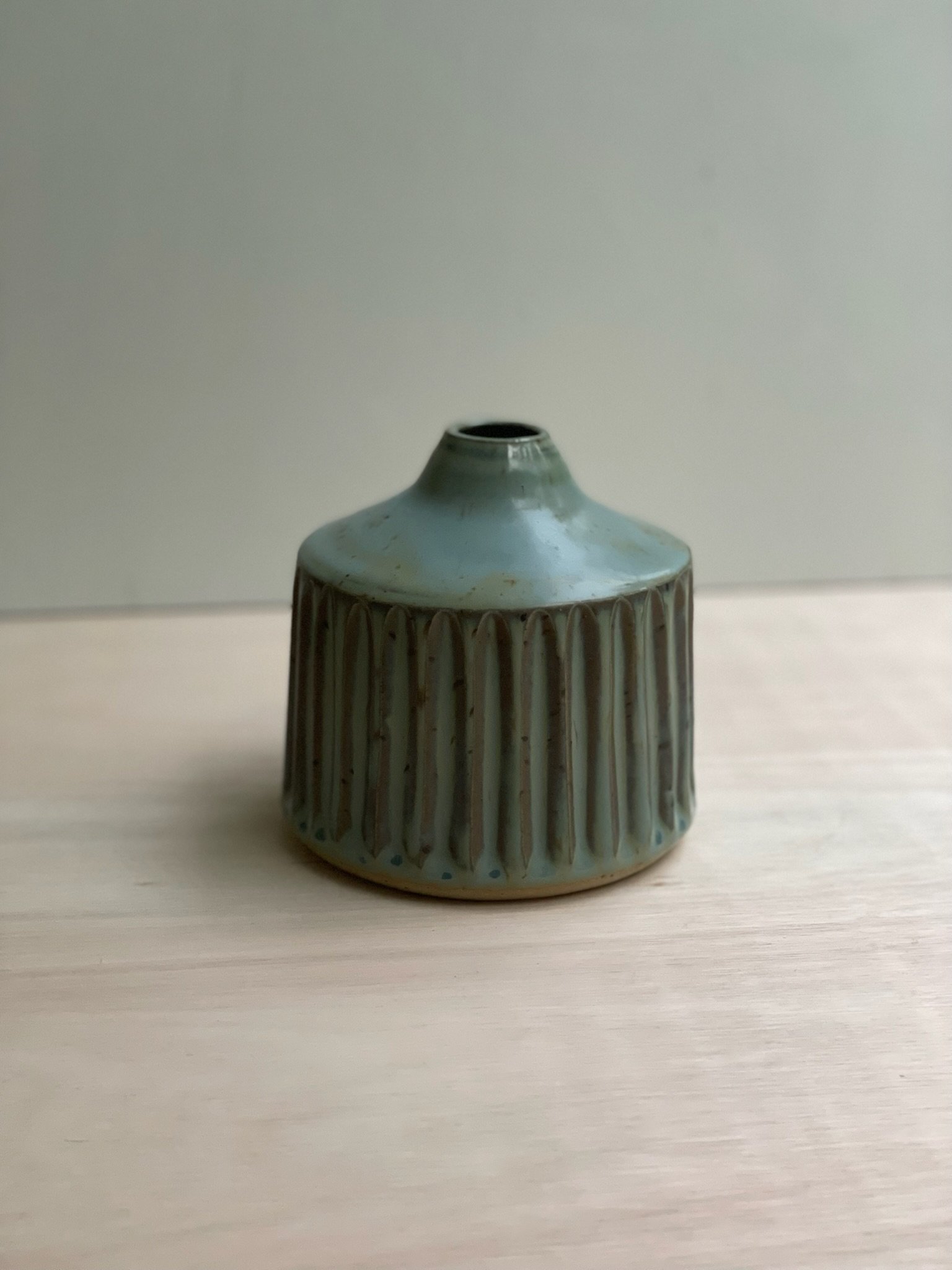 Carved modern vase