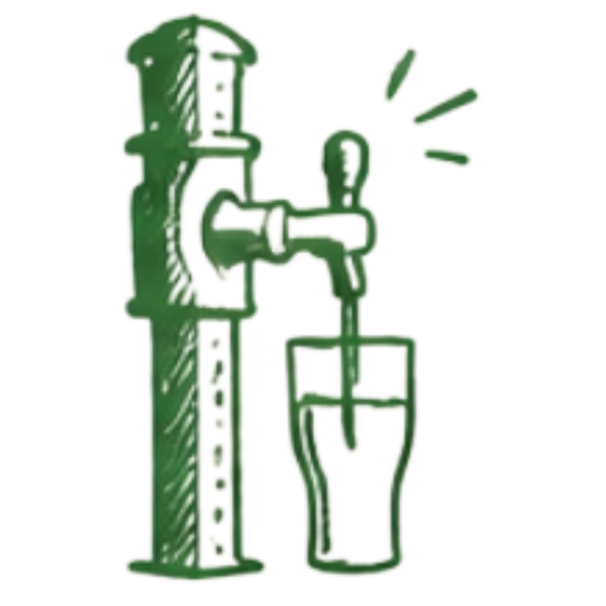 Illustrated self-pour tap icon representing Hoppin's 60 self-pour beer, wine, and cocktail taps.