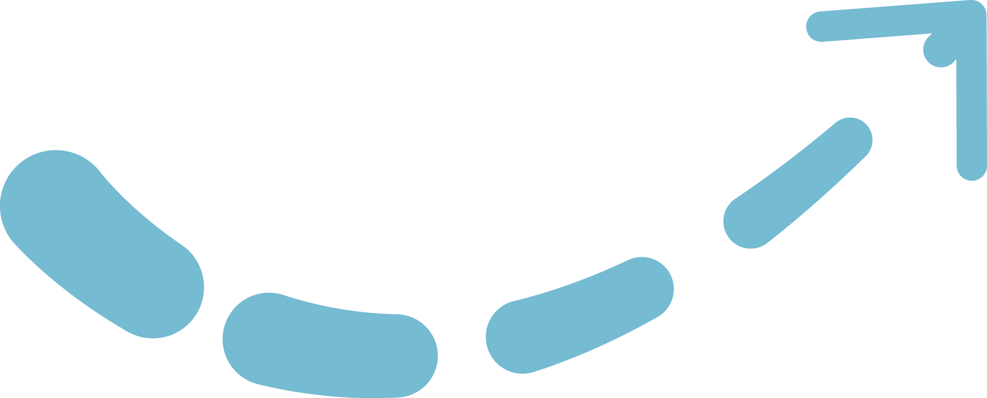 Simple illustration of a light blue hand with fingers together, facing palm up.