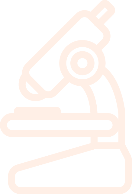Line drawing of a microscope.