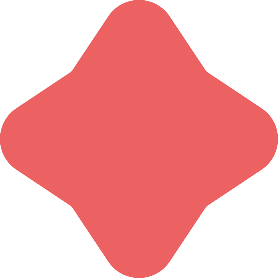 A solid red diamond-shape.