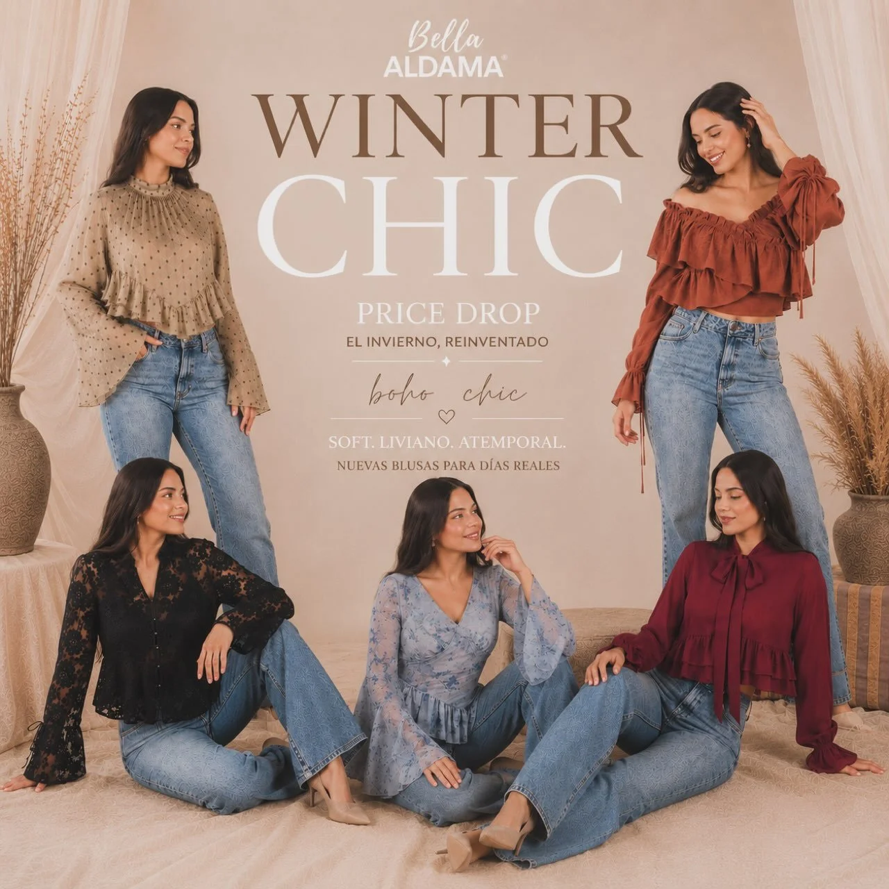 🍂 WINTER CHIC

El invierno cambi&oacute;. Nuestra colecci&oacute;n tambi&eacute;n.

✨ Descubre nuevos ingresos y modelos pensados para d&iacute;as reales: livianos, vers&aacute;tiles y con el estilo que tu boutique necesita 💕

Solicita nuestro cat&