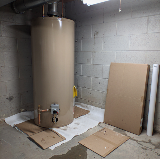 Water pooling at base of residential water heater