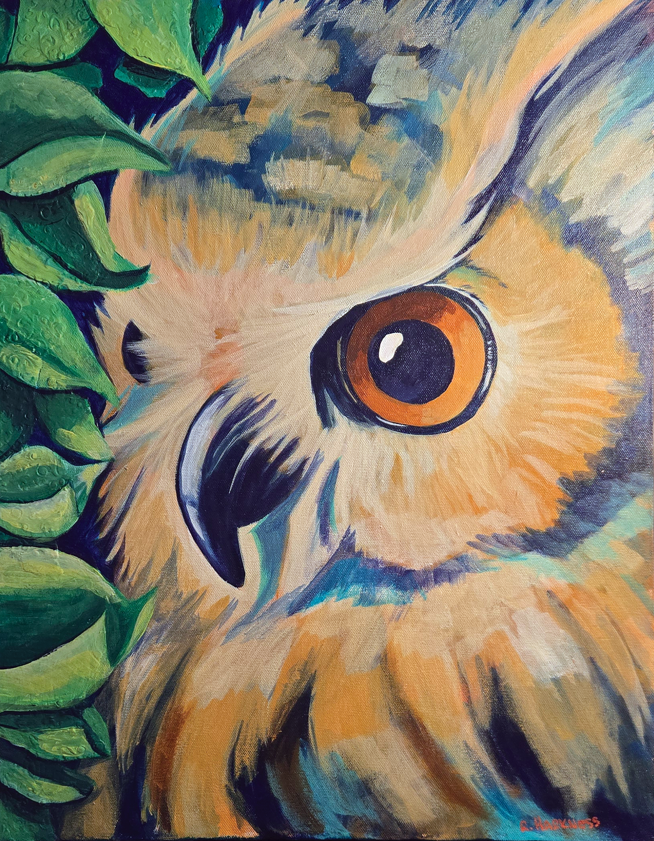 Owl with Vines