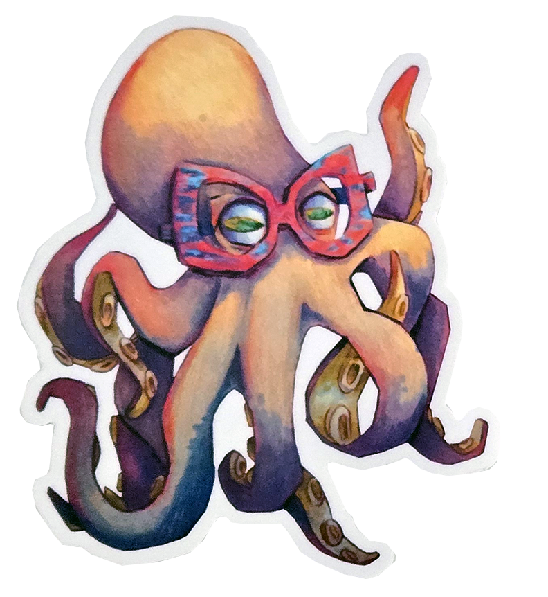 Octopus with Glasses