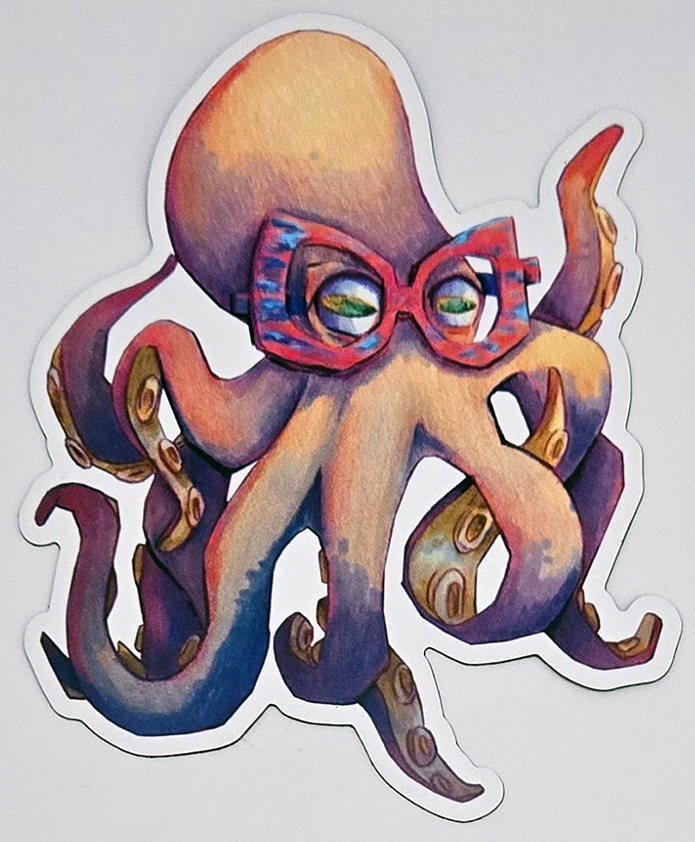 Octopus with Glasses