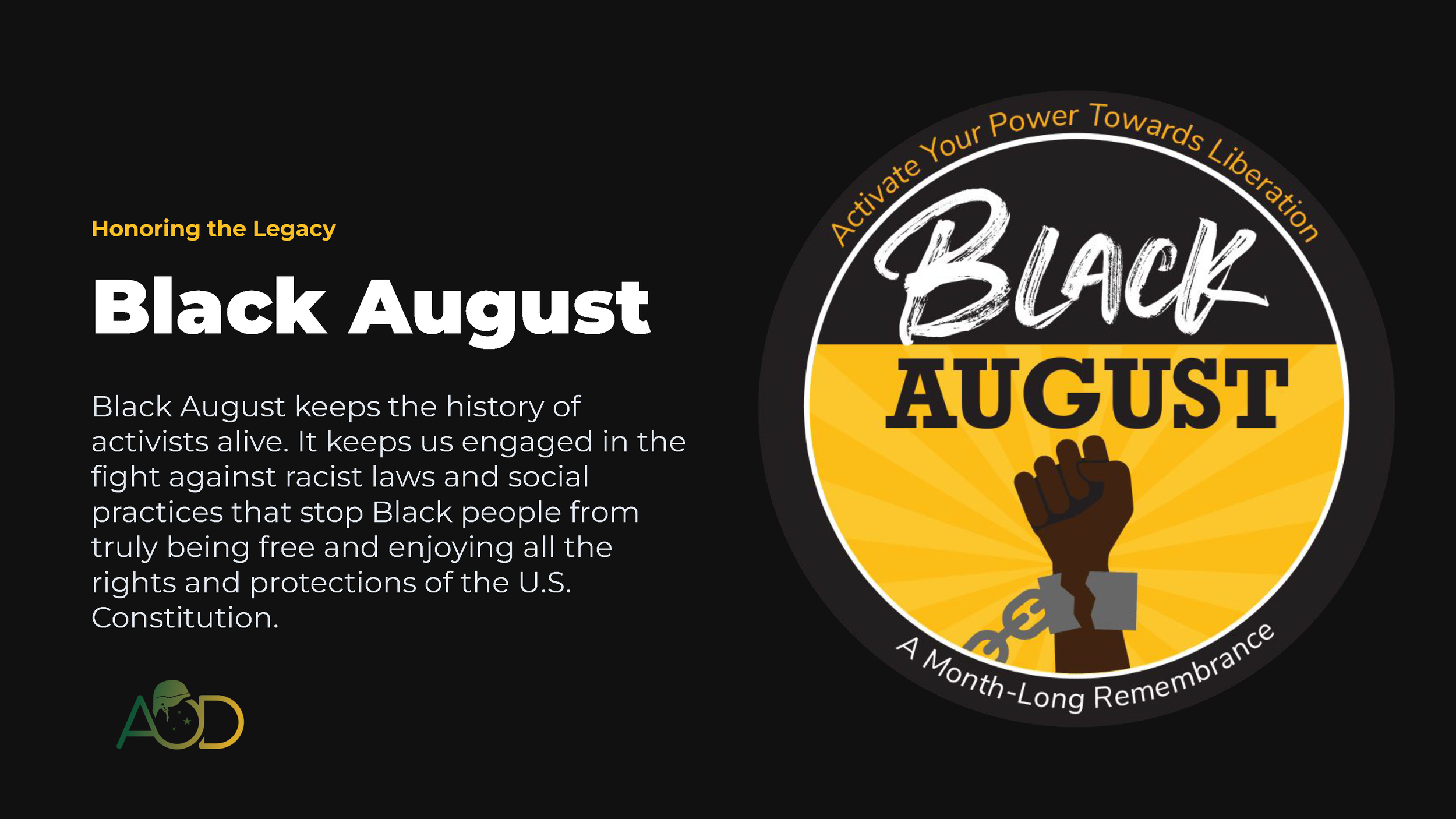 Black August Weekend - Recap