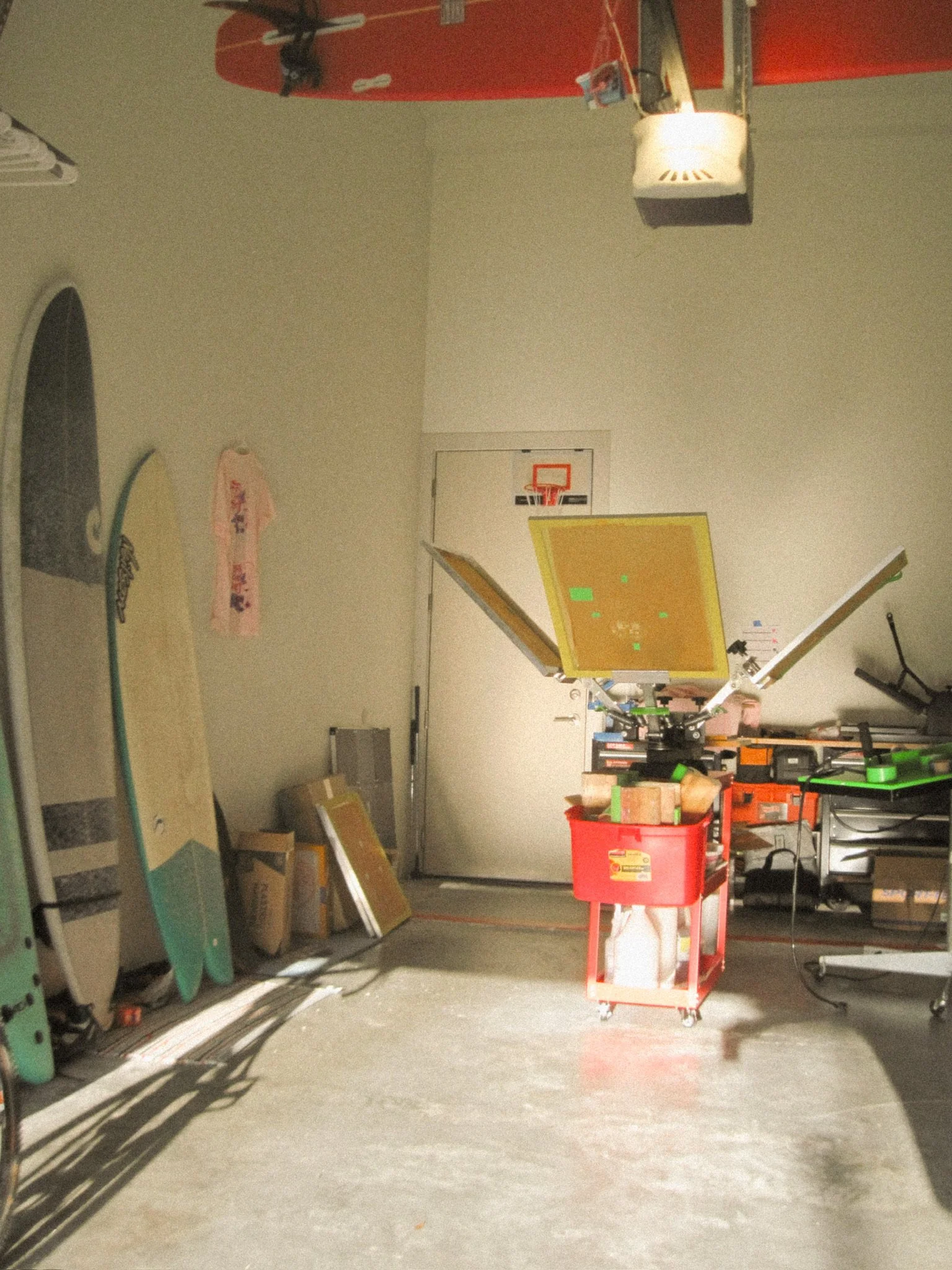 a small screen printing studio