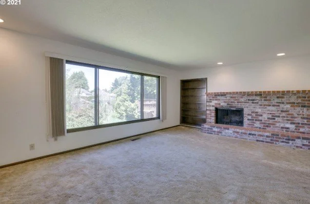 Living room at 1481 NE Lincoln St in Hillsboro, Oregon