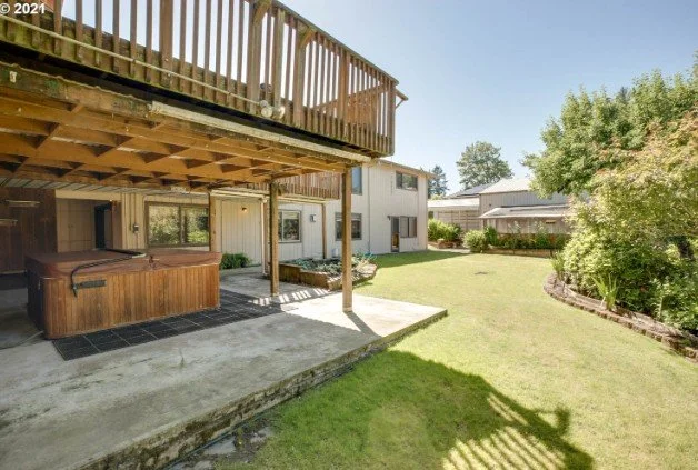 Backyard at 1481 NE Lincoln St in Hillsboro, Oregon