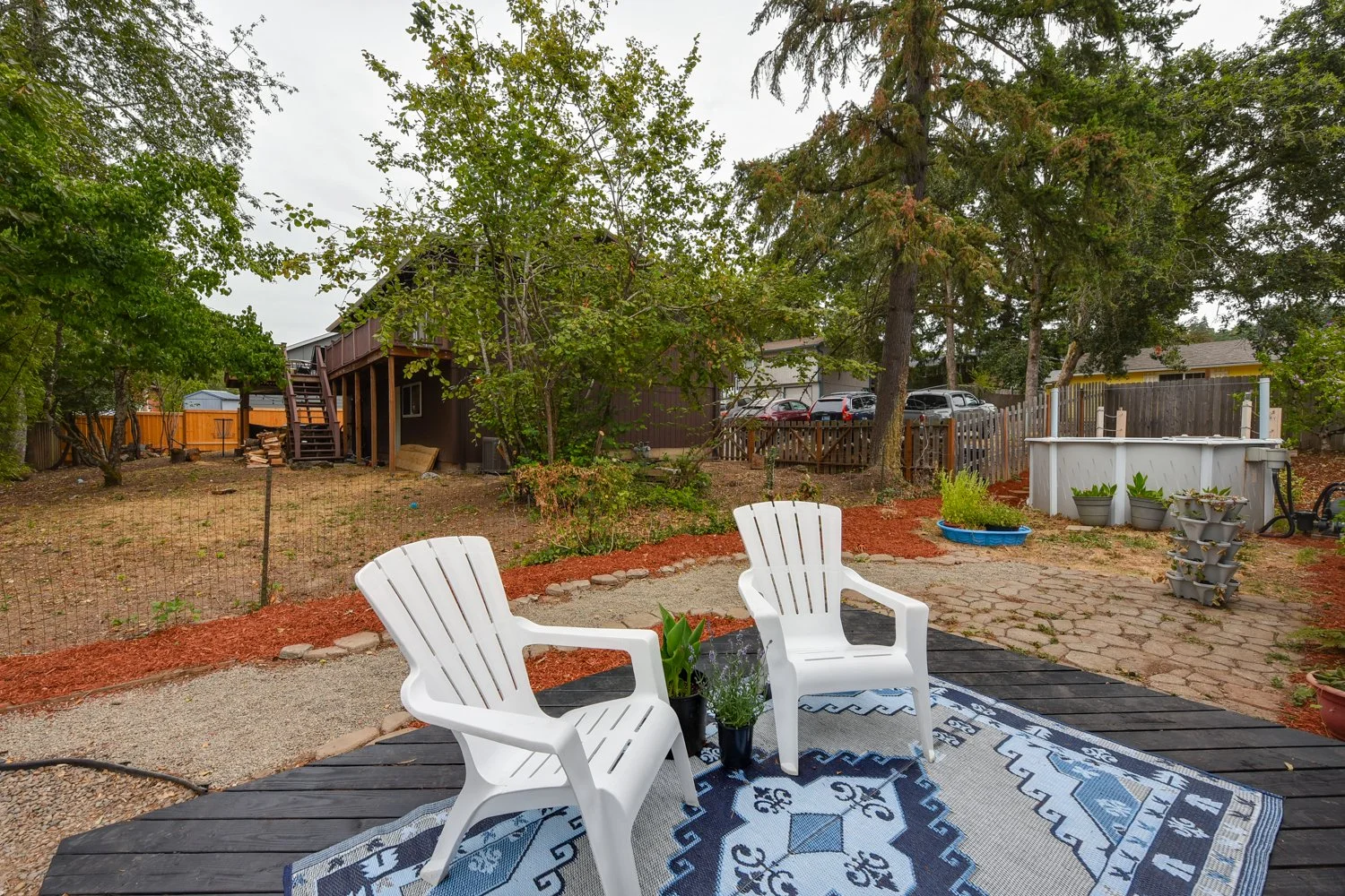 Backyard at 4995 SE Ina Ave in Milwaukie, Oregon