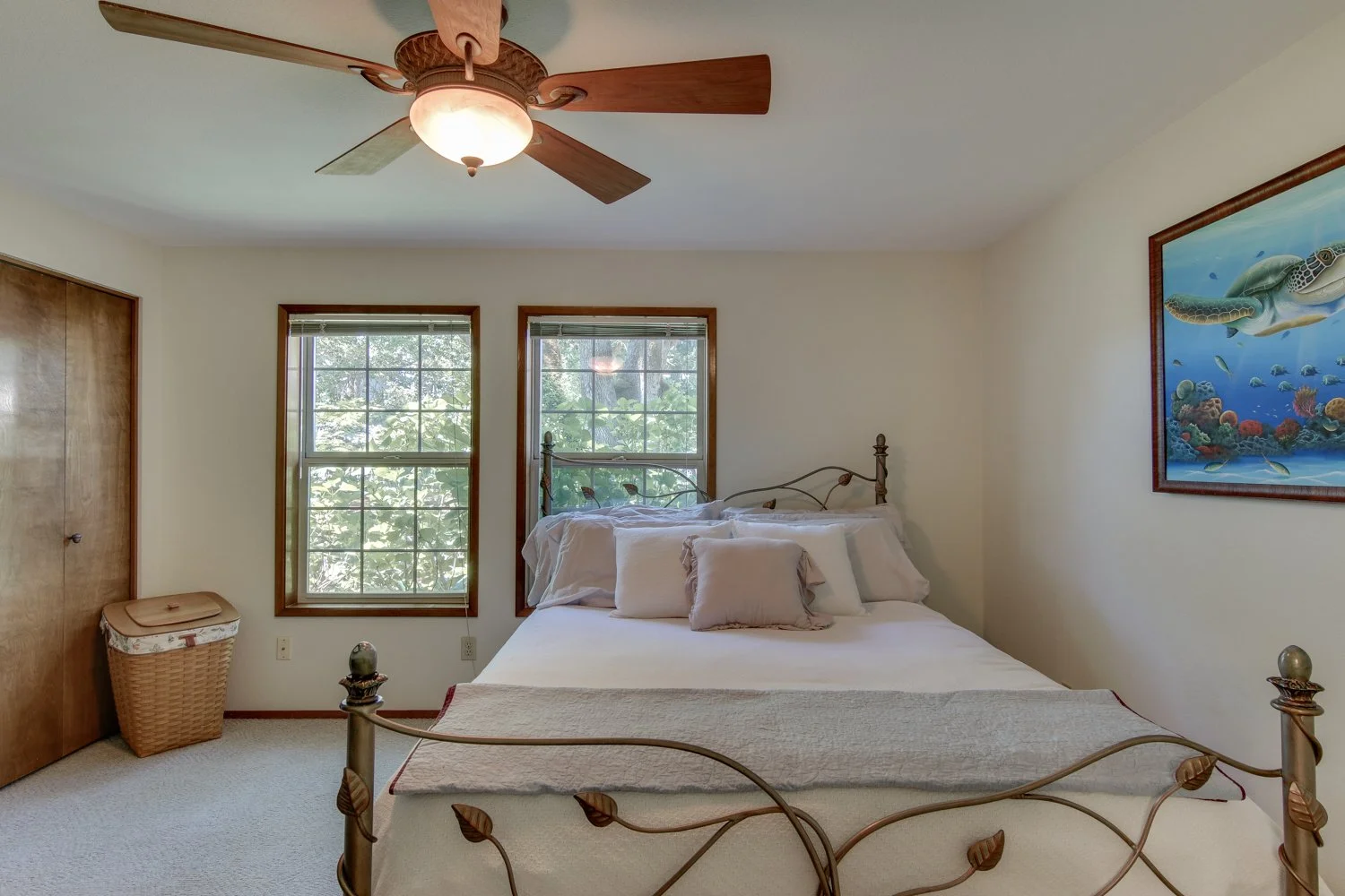 Primary bedroom at 307 Tasman Pl in Philomath, Oregon