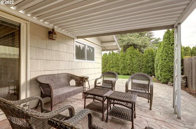 Patio and outdoor space at 15640 SW Royalty Pkwy in King City, Oregon