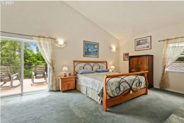 Primary bedroom at 920 SW Maplecrest Ct in Portland, Oregon