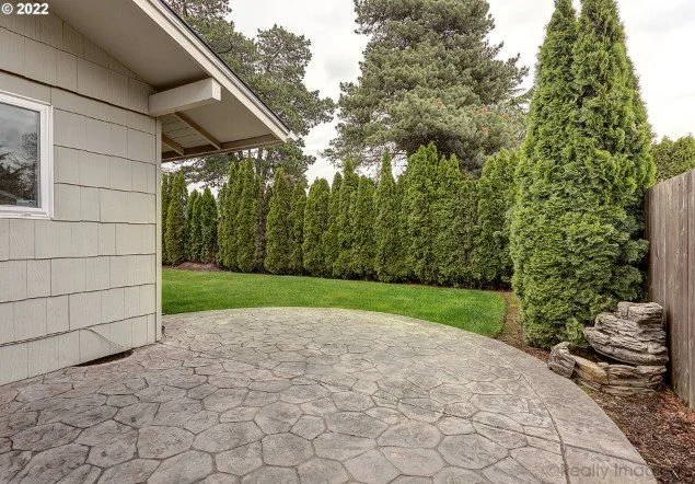 Backyard at 15640 SW Royalty Pkwy in King City, Oregon