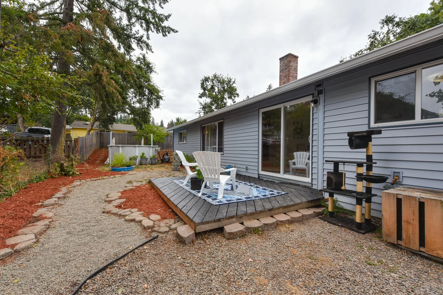 Backyard at 4995 SE Ina Ave in Milwaukie, Oregon