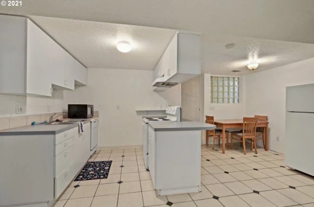 Basement Kitchen at 920 SW Maplecrest Ct in Portland, Orego